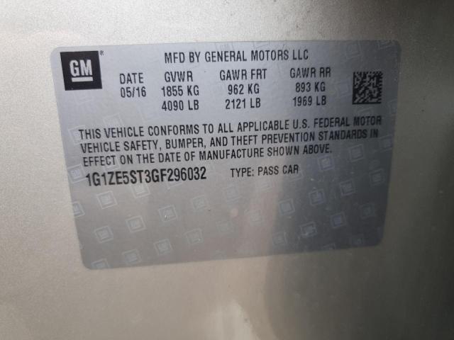 2016 CHEVROLET MALIBU - 1G1ZE5ST3GF296032