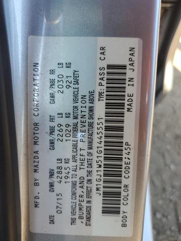 2016 MAZDA 6 GRAND TO JM1GJ1W51G1445551