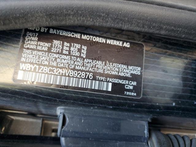 2017 BMW I3 REX WBY1Z8C32HV892876