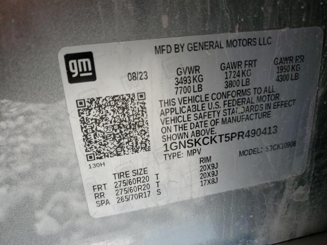 2023 CHEVROLET SUBURBAN K 1GNSKCKT5PR490413