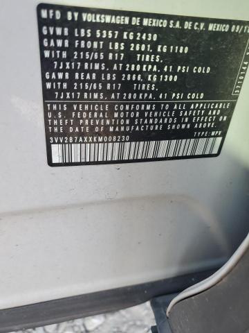 2019 VOLKSWAGEN TIGUAN SE - 3VV2B7AXXKM008230