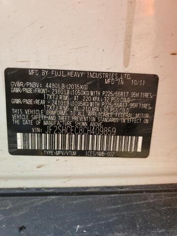 2012 SUBARU FORESTER L - JF2SHCEC8CH409859