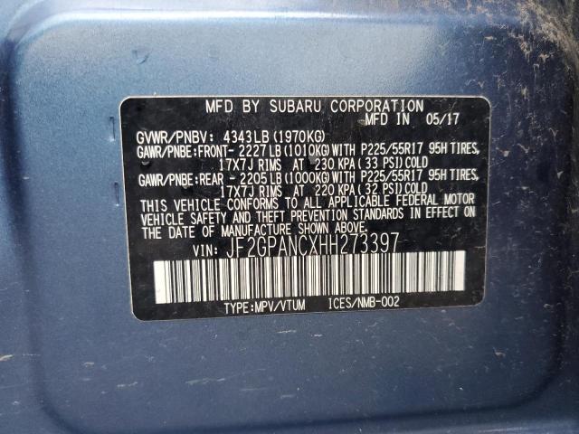 2017 SUBARU CROSSTREK JF2GPANCXHH273397