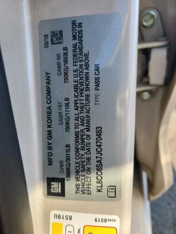 2018 CHEVROLET SPARK 1LT KL8CC6SA7JC470483