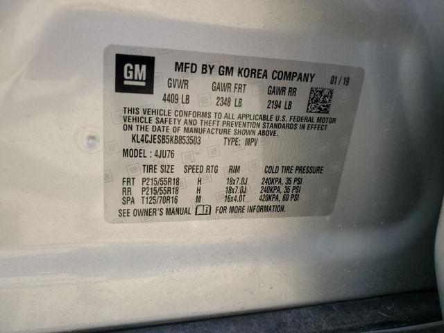 2019 BUICK ENCORE PREFERRED KL4CJESB5KB853503