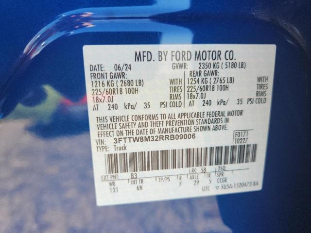 2024 FORD MAVERICK L 3FTTW8M32RRB09006
