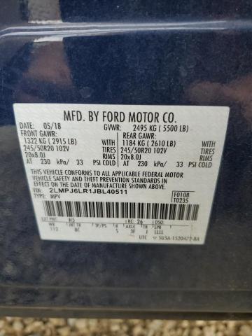 2018 LINCOLN MKX RESERVE 2LMPJ6LR1JBL40511