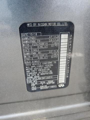 2019 INFINITI QX50 ESSEN 3PCAJ5M13KF126312