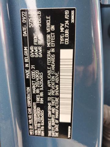 2022 VOLVO C40 P8 REC YV4ED3GB9N2004611
