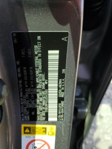 2018 TOYOTA HIGHLANDER SE 5TDKZRFH3JS543583