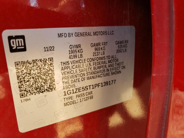 2023 CHEVROLET MALIBU PREMIER 1G1ZE5ST1PF139177