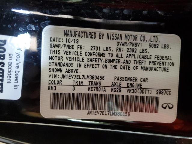 2020 INFINITI Q60 PURE JN1EV7EL7LM380456