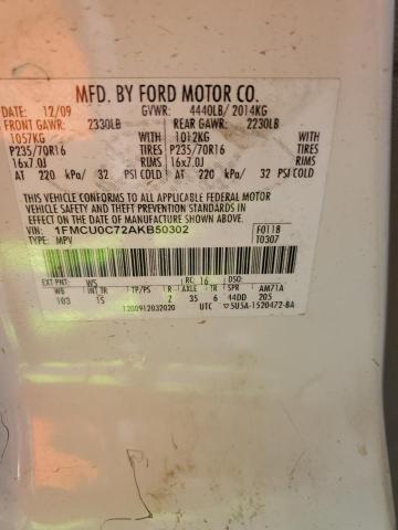 2010 FORD ESCAPE XLS - 1FMCU0C72AKB50302