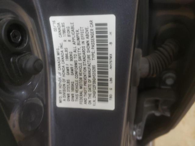 2016 HONDA CIVIC LX 2HGFC2F59GH535285