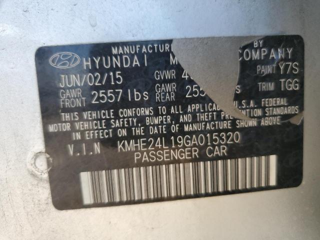 2016 HYUNDAI SONATA HYB KMHE24L19GA015320