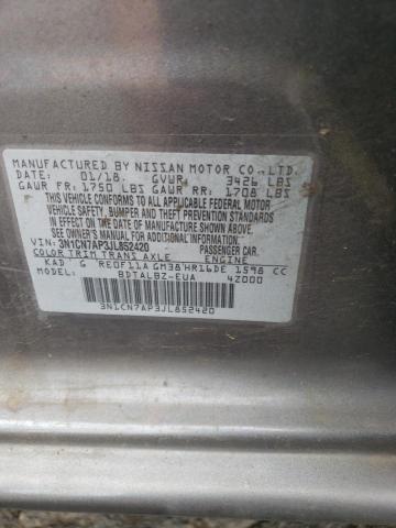 2018 NISSAN VERSA S - 3N1CN7AP3JL852420