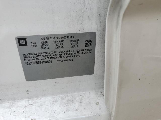 2015 CHEVROLET SONIC LTZ 1G1JE5SB5F4134594