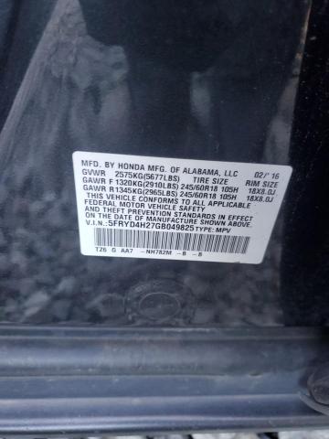 2016 ACURA MDX 5FRYD4H27GB049825