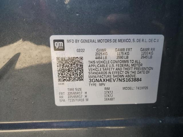 2022 CHEVROLET EQUINOX LS - 3GNAXHEV7NS163884