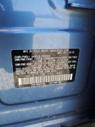 2015 SUBARU FORESTER 2.5I LIMITED JF2SJARC3FH527440
