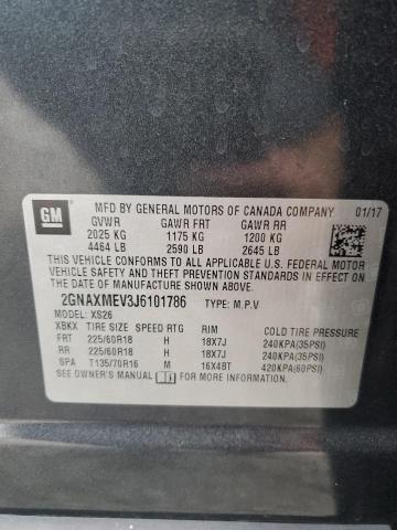 2018 CHEVROLET EQUINOX PREMIER 2GNAXMEV3J6101786