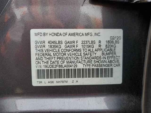 2020 ACURA ILX PREMIU 19UDE2F88LA004129
