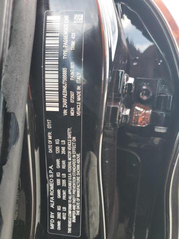 2018 ALFA ROMEO GIULIA ZARFAEBN6J7566885