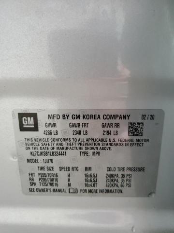 2020 CHEVROLET TRAX LS - KL7CJKSB1LB324441