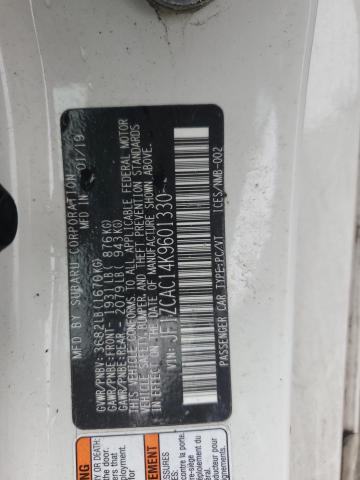 2019 SUBARU BRZ LIMITE JF1ZCAC14K9601330
