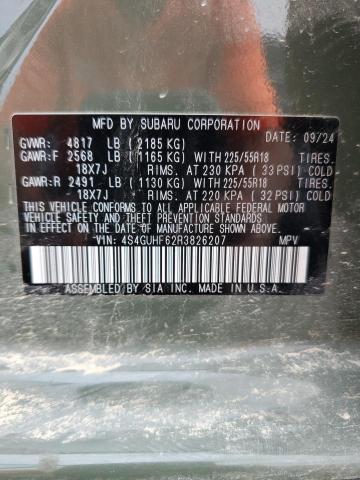2024 SUBARU CROSSTREK 4S4GUHF62R3826207