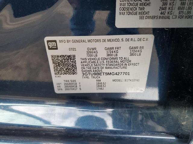 2021 GMC SIERRA K1500 SLE 3GTU9BET5MG427701