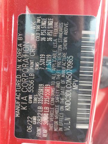 2022 KIA EV6 LIGHT KNDC3DLC0N5070965