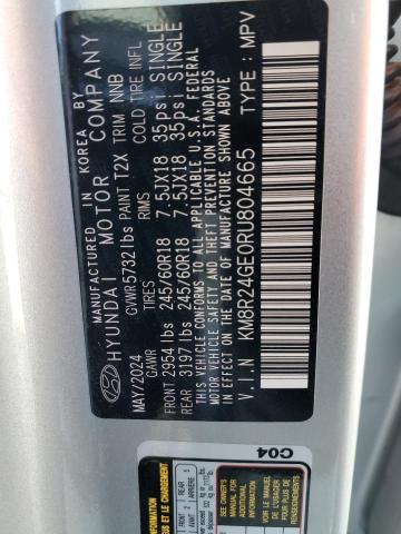 2024 HYUNDAI PALISADE SEL KM8R24GE0RU804665