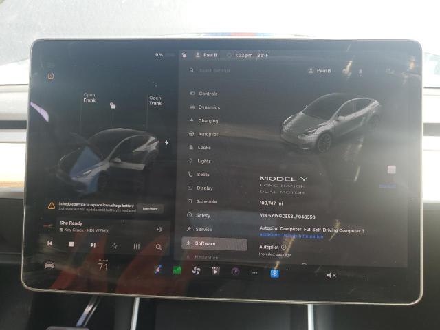2020 TESLA MODEL Y 5YJYGDEE3LF048950