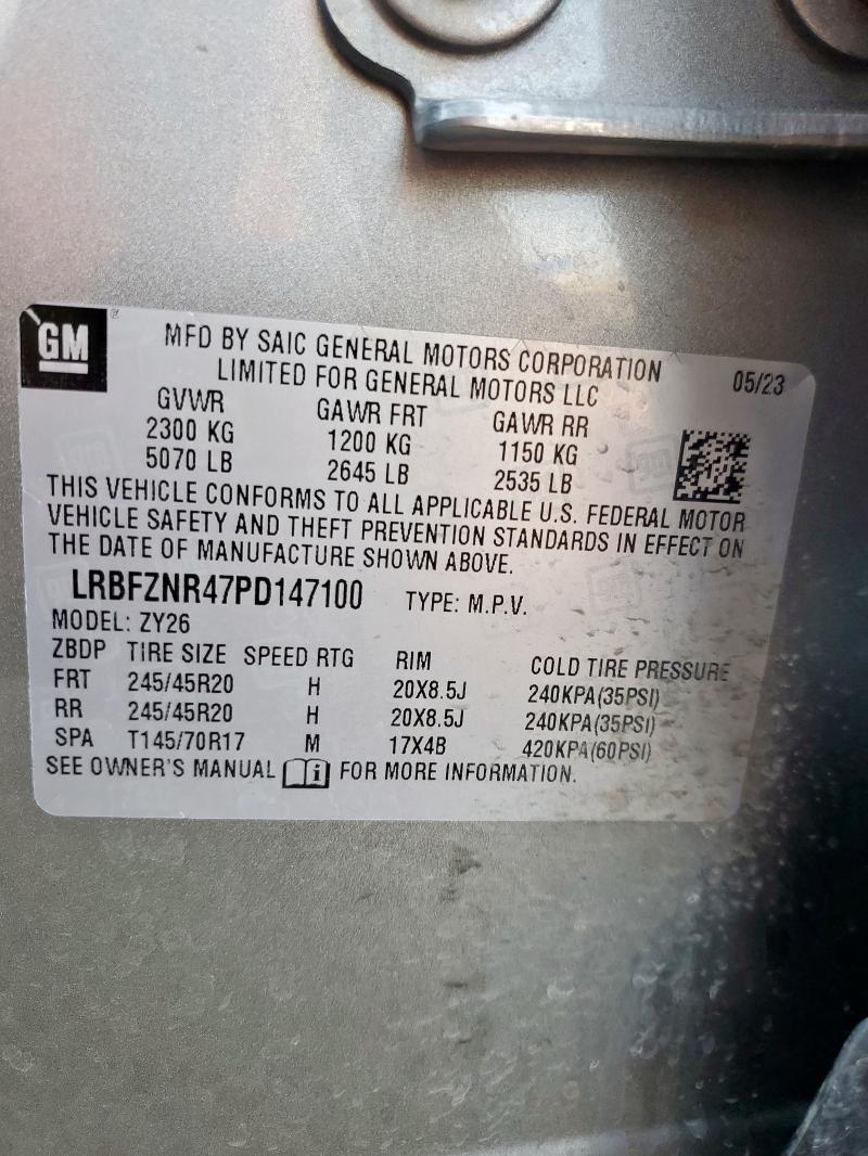 2023 BUICK ENVISION E LRBFZNR47PD147100