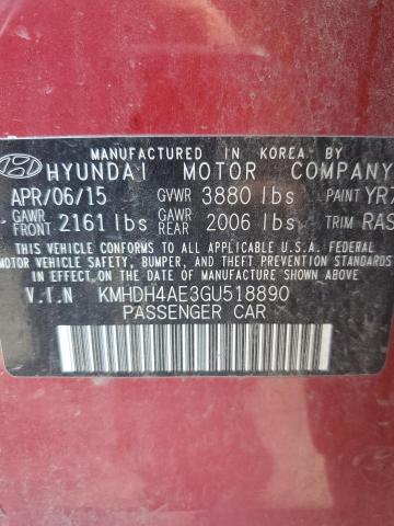 2016 HYUNDAI ELANTRA SE - KMHDH4AE3GU518890