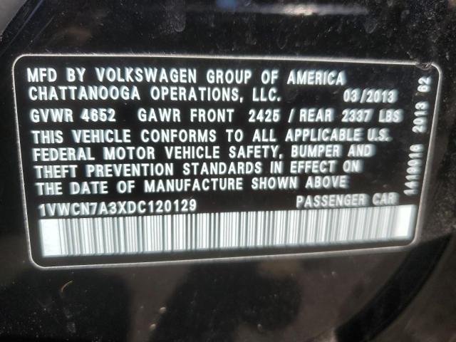 2013 VOLKSWAGEN PASSAT SEL - 1VWCN7A3XDC120129