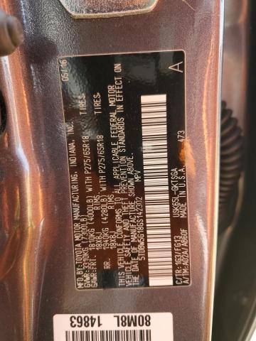 2016 TOYOTA SEQUOIA SR 5TDBW5G18GS142302