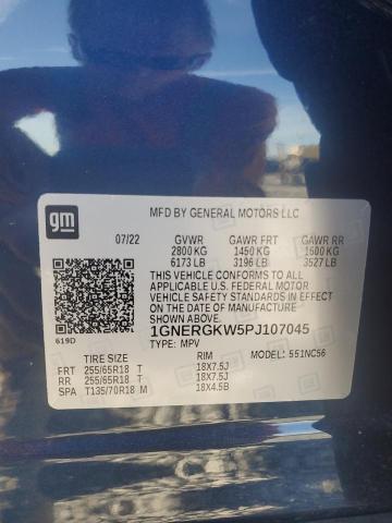 2023 CHEVROLET TRAVERSE L 1GNERGKW5PJ107045