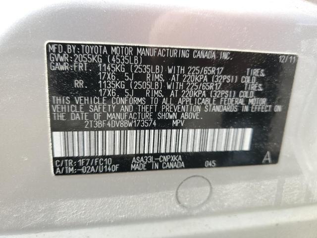 2011 TOYOTA RAV4 - 2T3BF4DV8BW173574