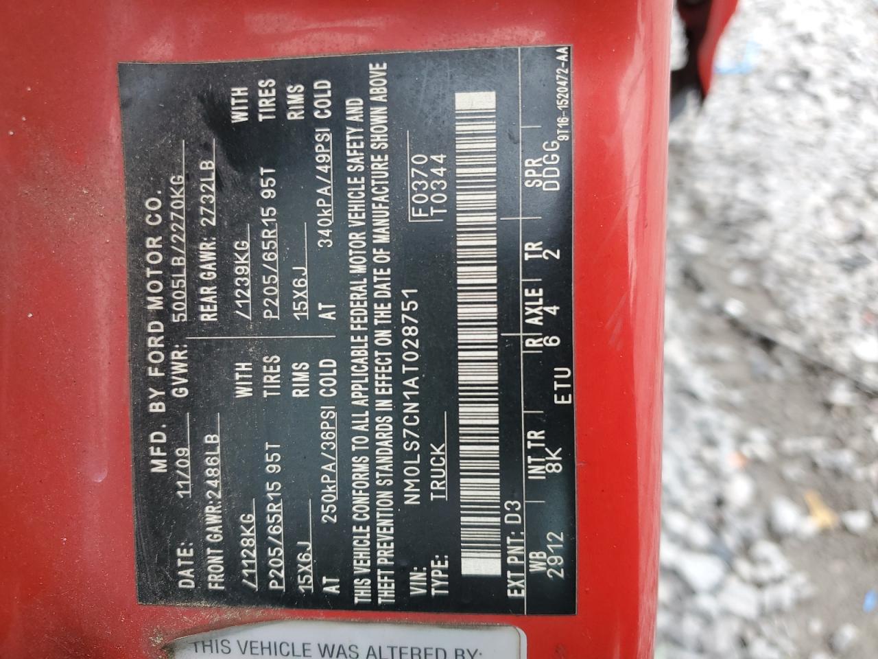 FORD TRANSIT CONNECT XL