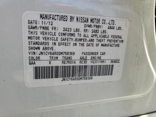 2013 INFINITI G37 - JN1CV6AR0DM758369