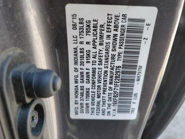 2015 HONDA CIVIC SE 19XFB2F71FE282976