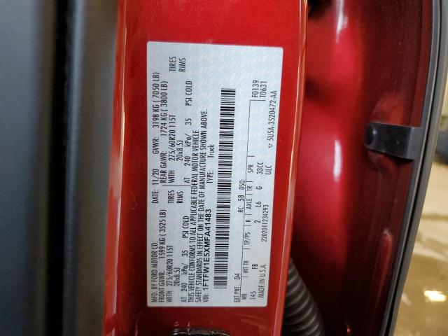 2021 FORD F150 SUPER - 1FTFW1E5XMFA41483