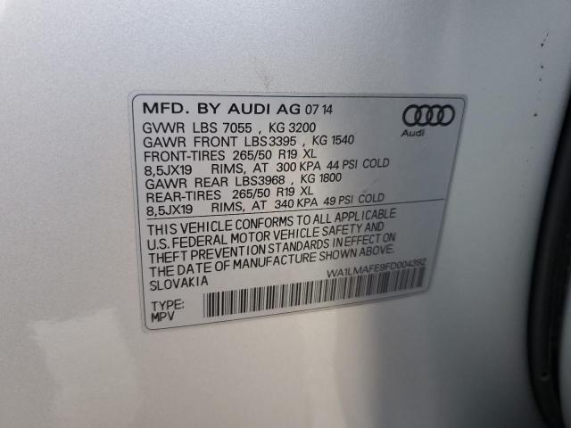 2015 AUDI Q7 TDI PRE WA1LMAFE9FD004392