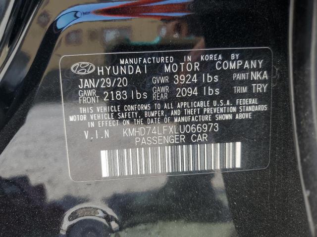 2020 HYUNDAI ELANTRA SE - KMHD74LFXLU066973