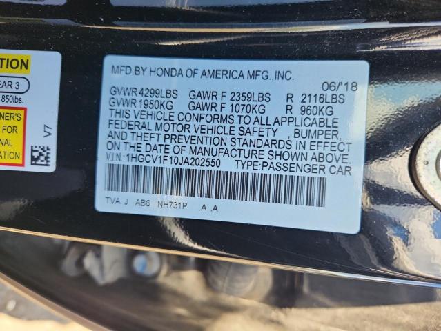 2018 HONDA ACCORD LX - 1HGCV1F10JA202550