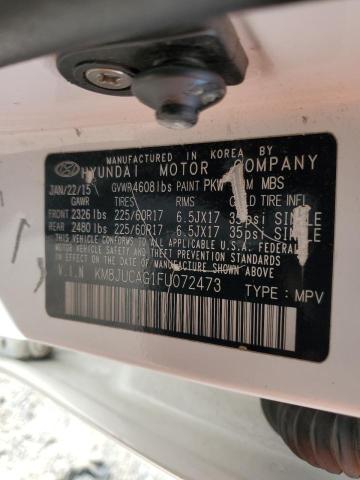 2015 HYUNDAI TUCSON LIM - KM8JUCAG1FU072473