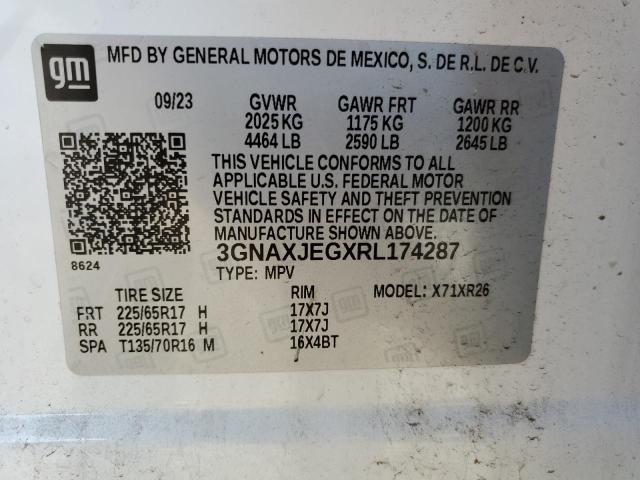 2024 CHEVROLET EQUINOX LT - 3GNAXJEGXRL174287