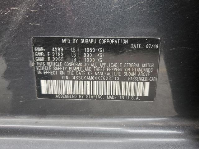 2019 SUBARU IMPREZA SP 4S3GKAM6XK3623513